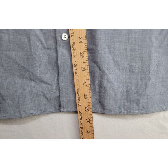 Banana Republic Gray Shirt Mens XL Tailored Slim Fit Gray Button Down NWT - Picture 9 of 9